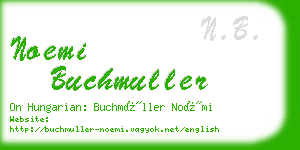 noemi buchmuller business card